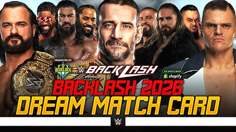 WWE Backlash 2026 - Dream Match Card | Bevelock