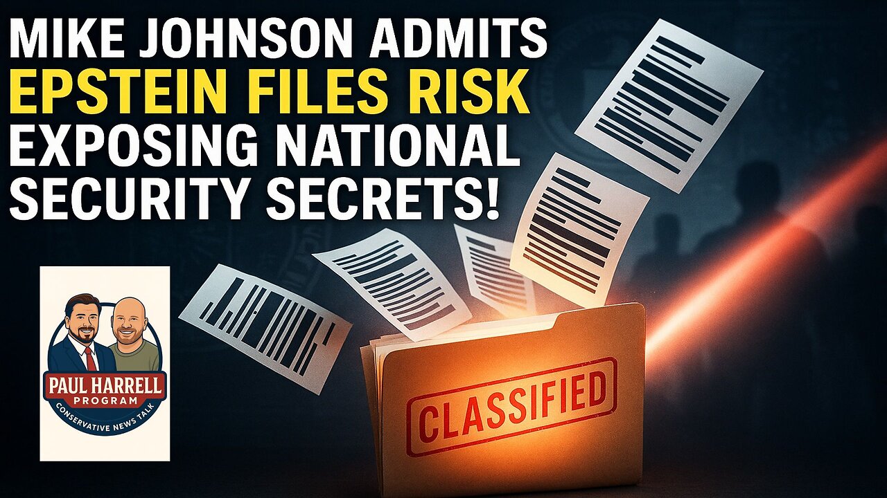 Mike Johnson Admits Epstein Files Risk Exposing National Security Secrets!