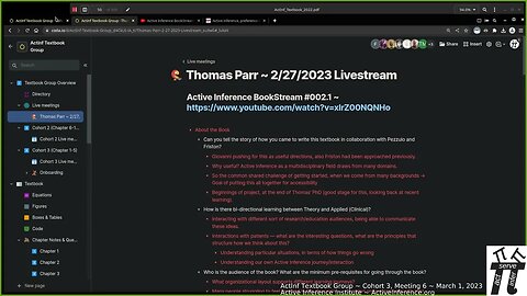ActInf Textbook Group ~ Cohort 3 ~ Meeting 6 (Chapter 3, part 1)