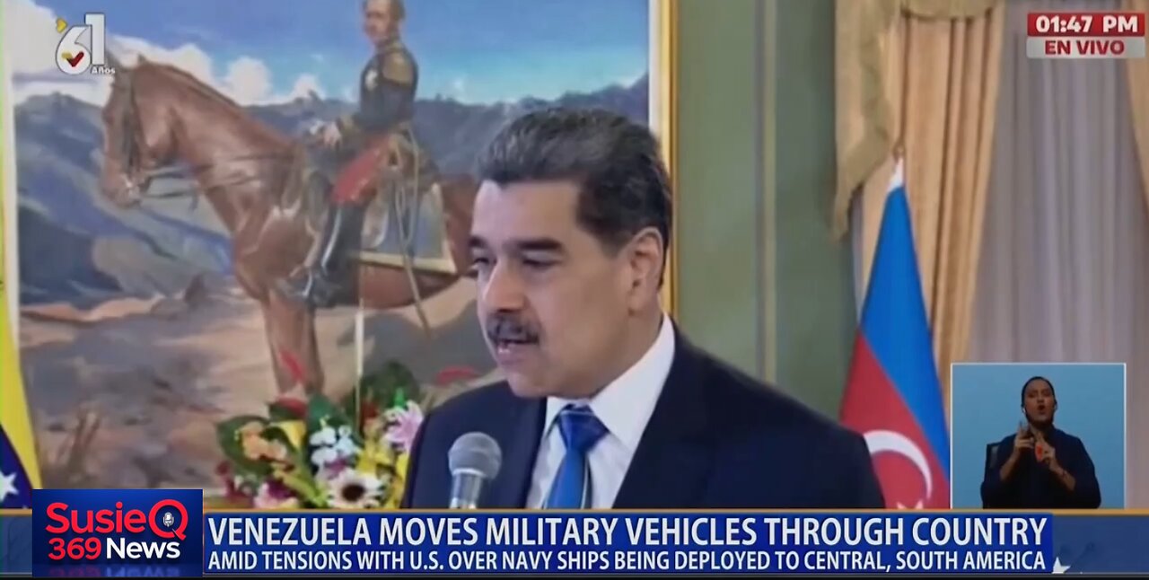 VENEZUELA MOVES MILITARY VEHICLES THROUGH COUNTRY