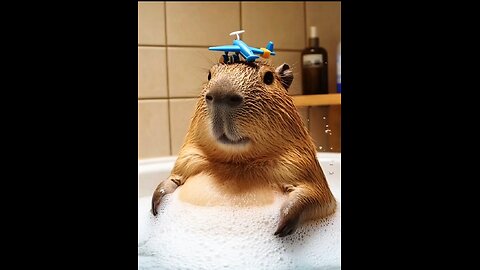 Capybara's loves belly rubs 🤣🤣