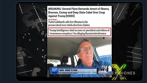BREAKING VIDEO: General Flynn Calls for Obama’s Immediate Arrest