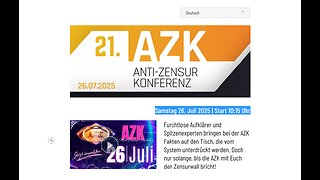 21.te Azk-Konferenz - Samstag 26. Juli 2025 Start 1015 Uhr 👉