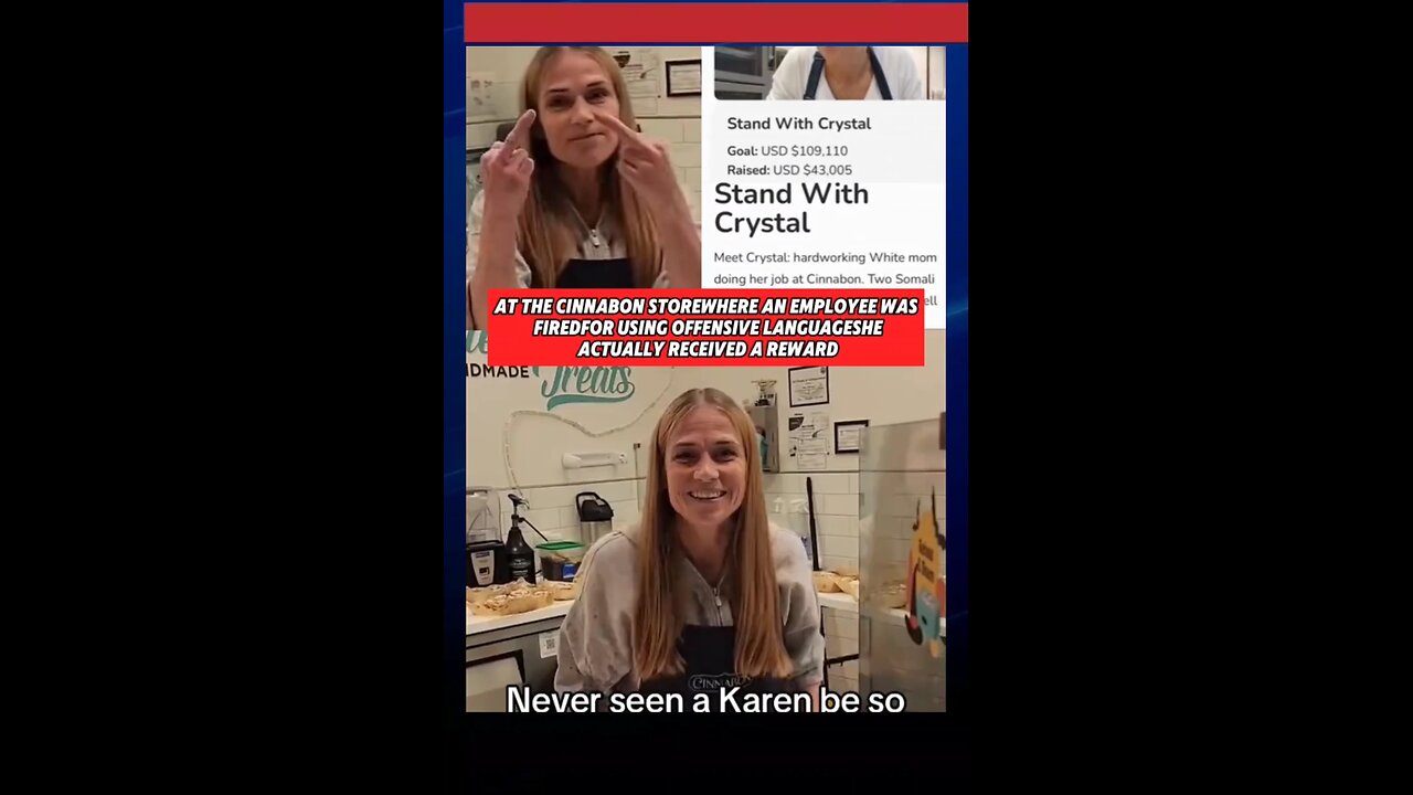 Fired Cinnabon worker gains thousands in donations after slur incident #cinnabonfiring #japd