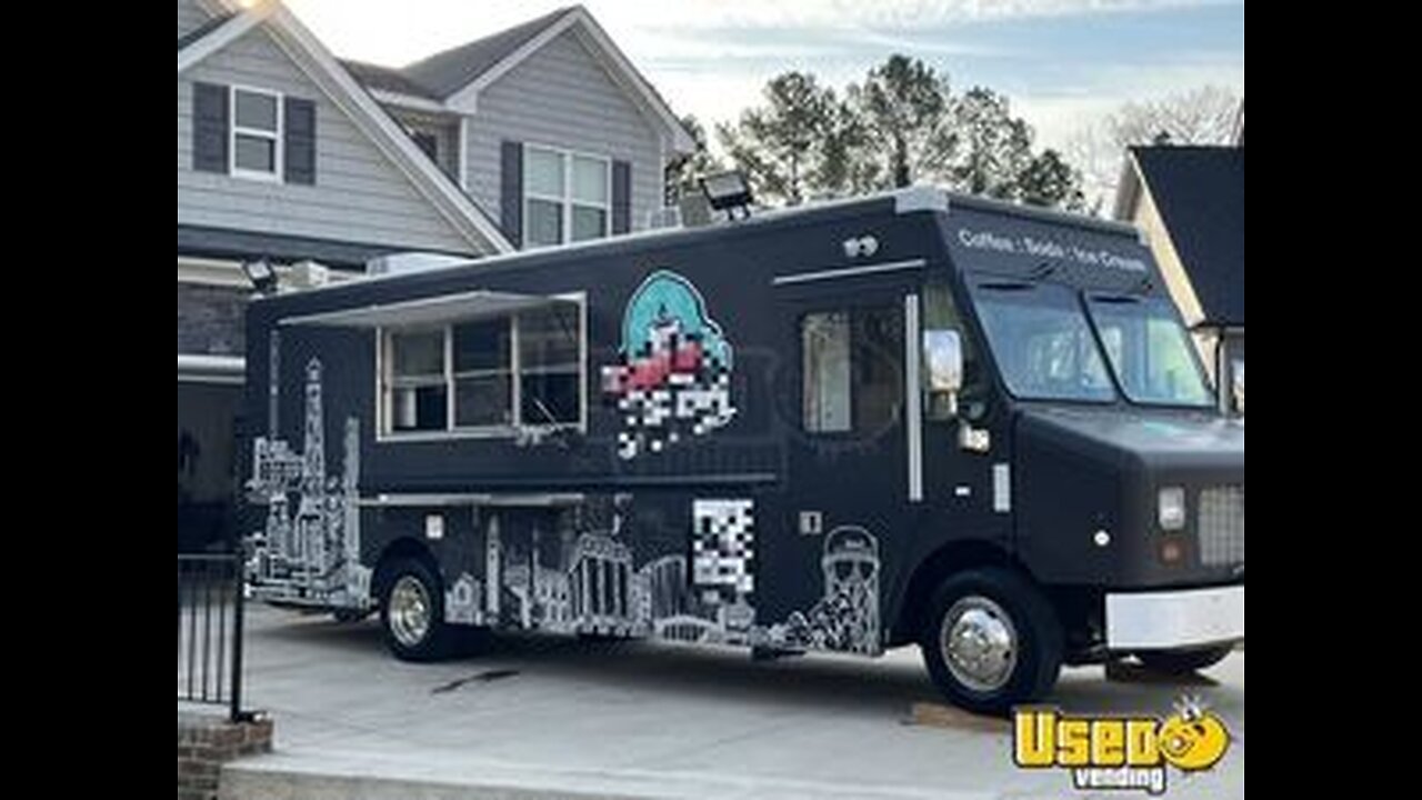 LOW MILES! 2022 Ford F-29 28' Custom Built Coffee/Ice Cream and Soda Truck