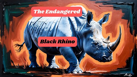 The Endangered Black Rhino