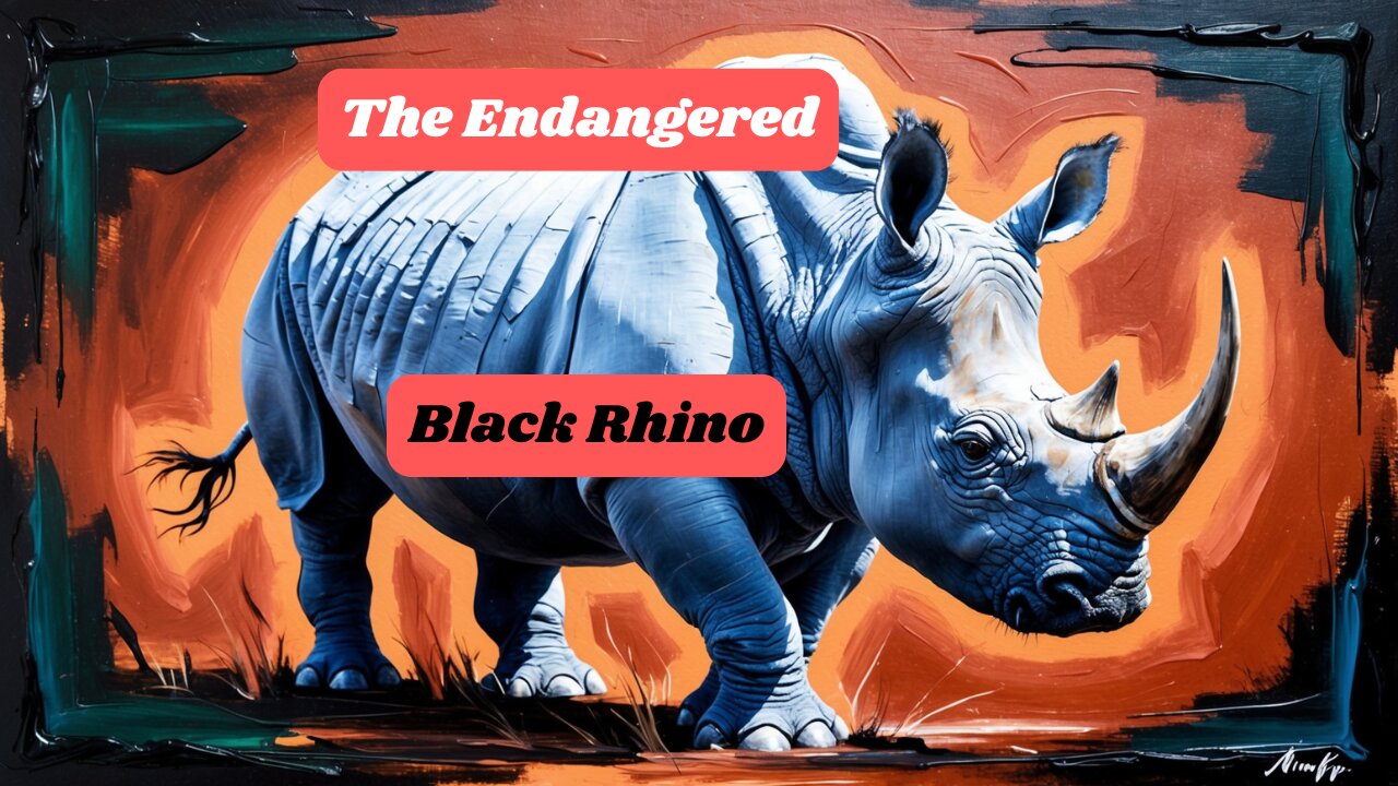 The Endangered Black Rhino