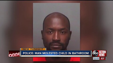 Black man arrested for molesting child who was using the bathroom