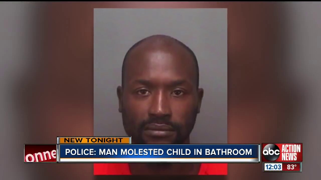 Black man arrested for molesting child who was using the bathroom