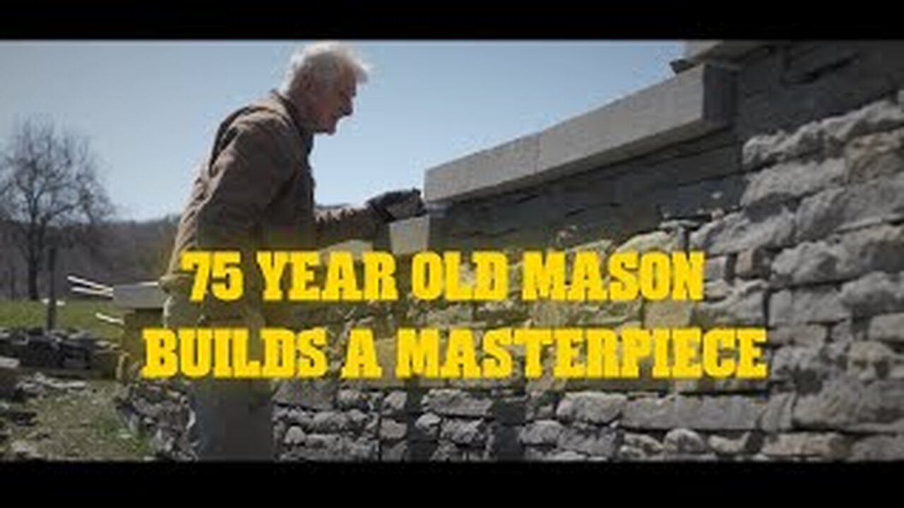 75-Year-Old Mason Builds Stunning Stone Walkway | Masterpiece in Timelapse diy