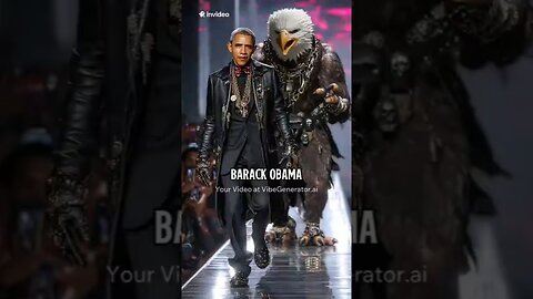 Politicians on the Fashion Runway – Obama, Trump, Meloni, Macron & More! #trump #obama #biden