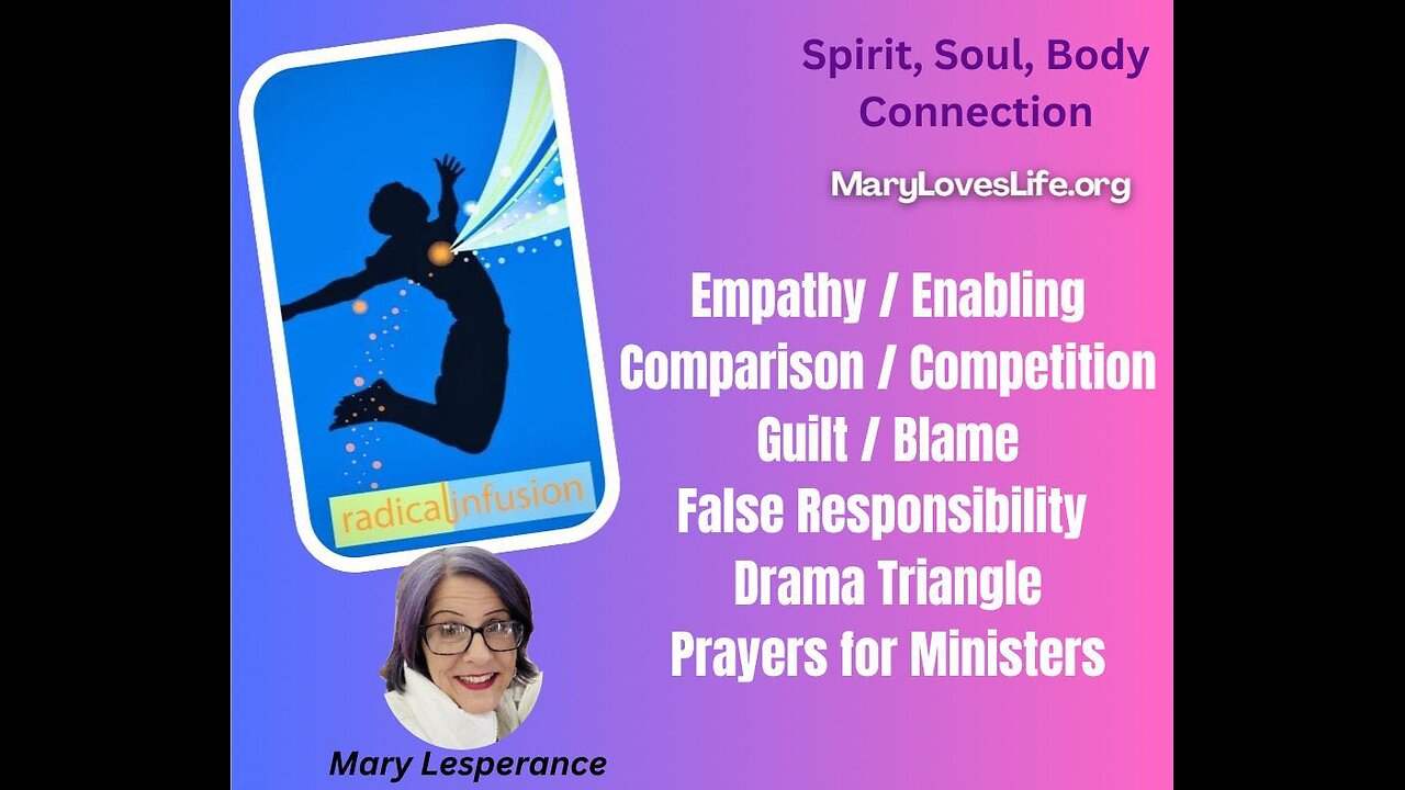 Ep 15: Empathy, Enabling, Comparing, Guilt, Blame, Prayer for Ministers -SPIRIT SOUL BODY CONNECTION