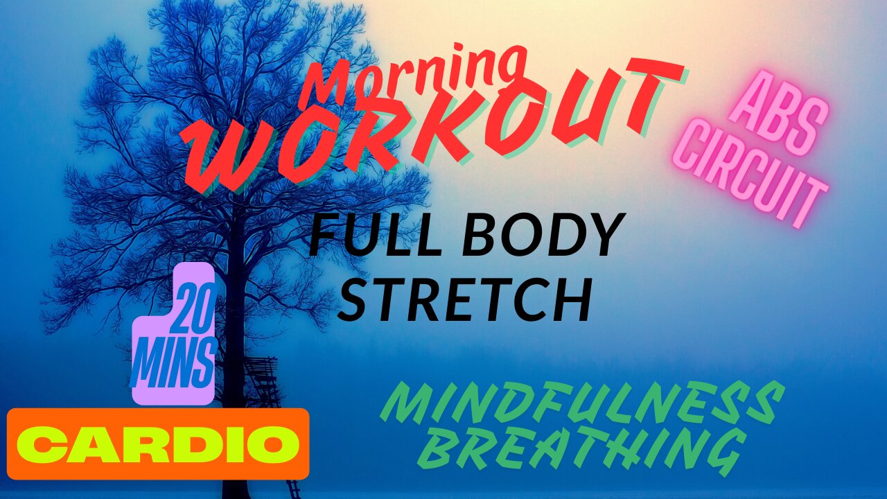20 Mins Cardio Plus Abs Circuit, stretching & Mindfulness breathing #cardio