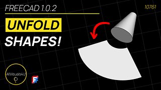🤝 FreeCAD Unfold Tutorial - FreeCAD Cone - FreeCAD Mesh Workbench - FreeCAD 3D