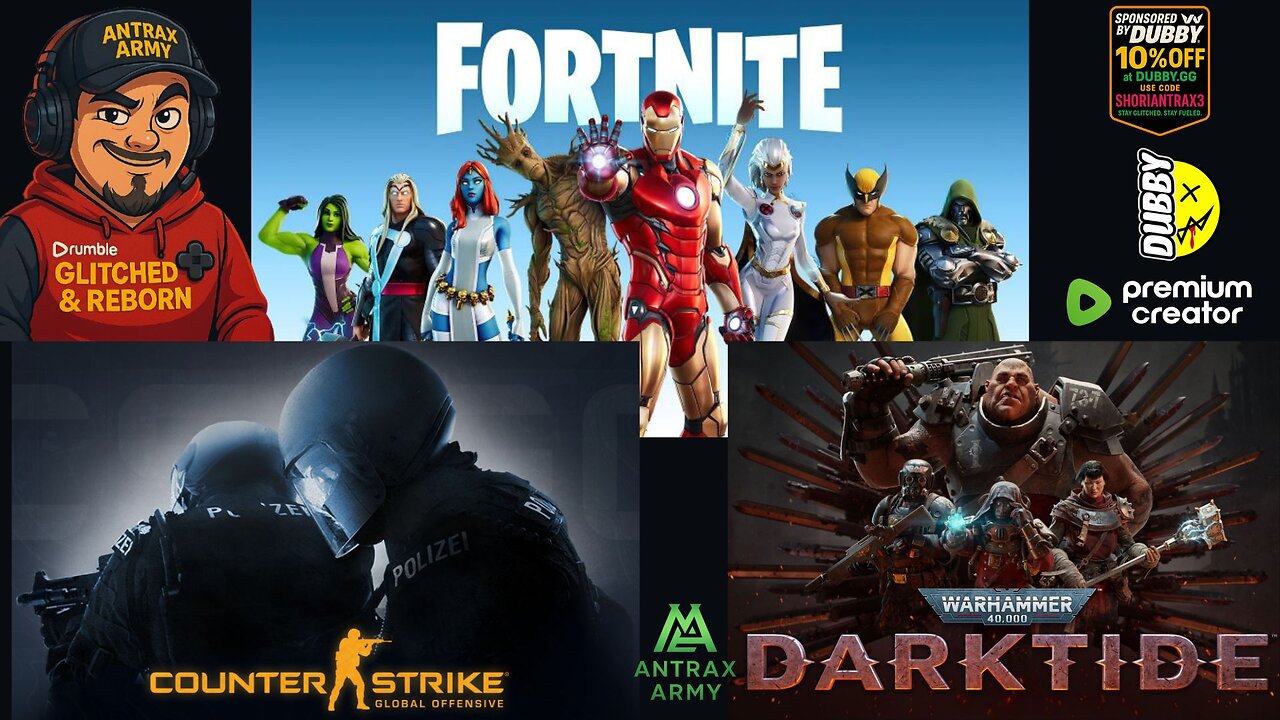 LIVE NOW! Fortnite • CS2 • 40K Warhammer Darktide — Chaos Incoming! 🔥