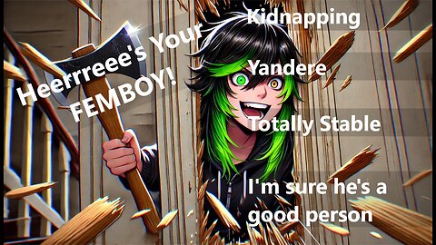 [ASMR] Psychotic Yandere Femboy Kidnaps You (Possessive) (Insanity) (Nightmare Fuel)