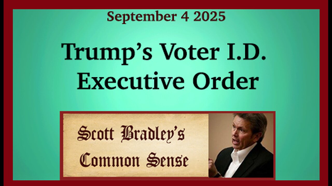 Trump's Voter I.D. Executive Order