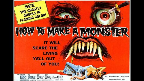 HOW TO MAKE A MONSTER 1958 Studio Make-Up Master Creates Real Monsters FULL MOVIE HD & W/S