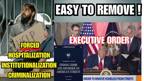 Trump Signs Executive Order to Target The Homeless ! HIDDEN AGENDA ?