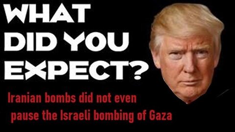 Iranian bombs did not even pause the Israeli bombing in Gaza