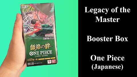 One Piece Legacy of the Master Booster Box Opening (Japanese)