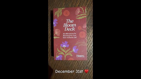 12/31/25 card: decisions