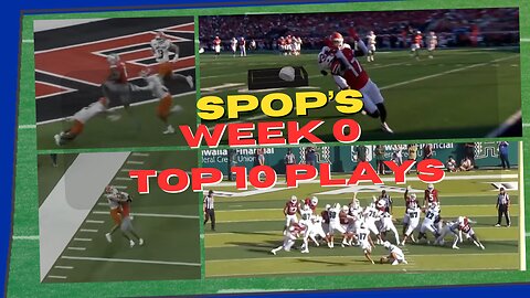 College Football's SpOp Week 0 Top 10 Plays