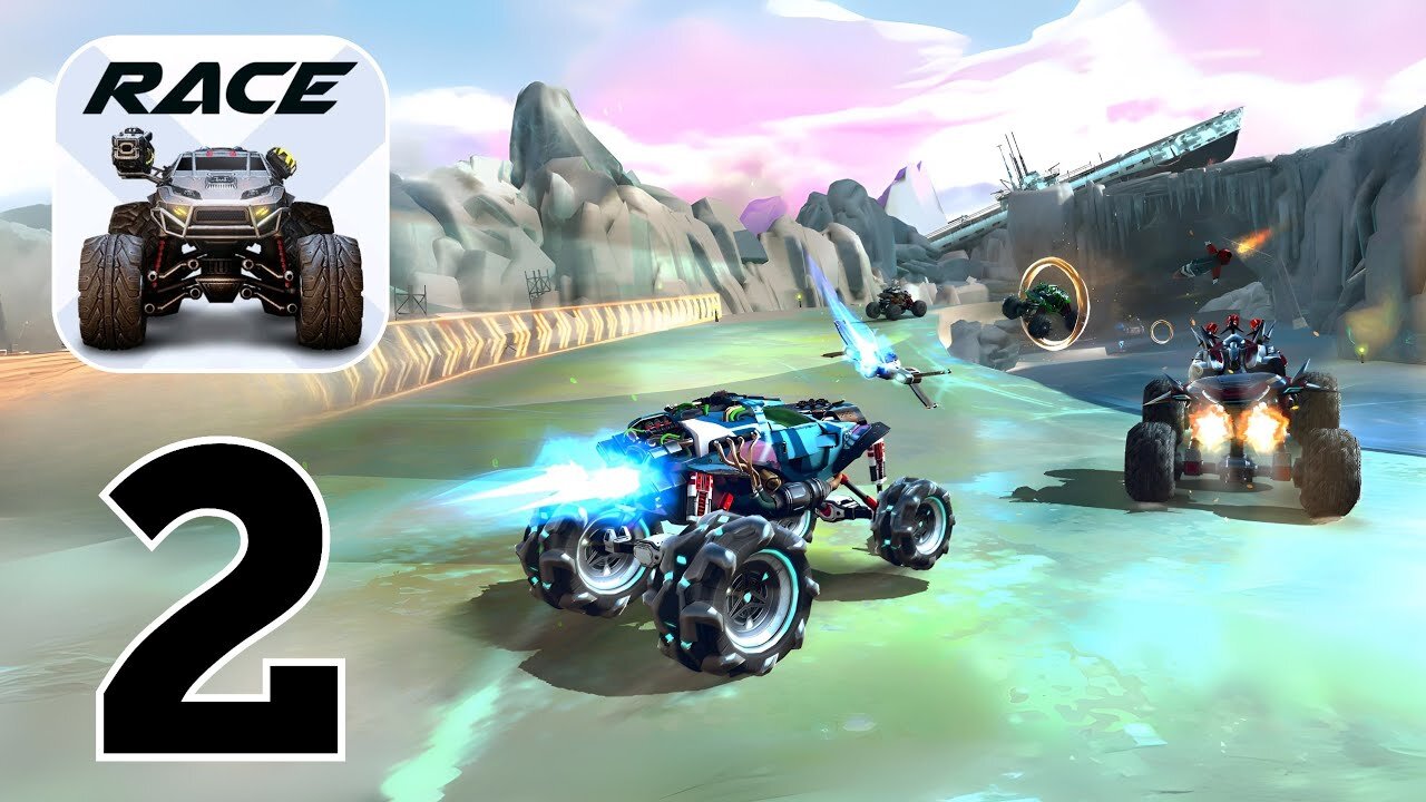 RACE - Rocket Arena Car Extreme - Gameplay Walkthrough | Part 2 (Android, iOS)