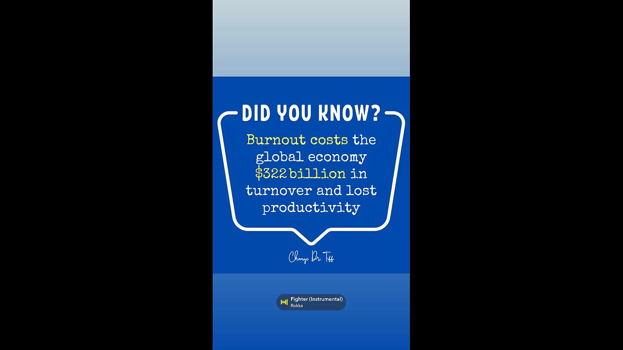Global burnout cost