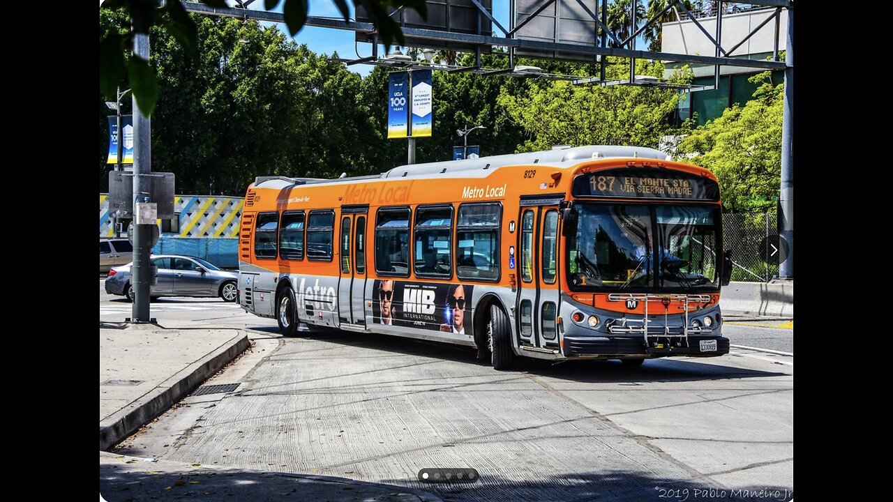 The NABI Metro 45C Citybus in Los Angeles, USA. Grok Ai
