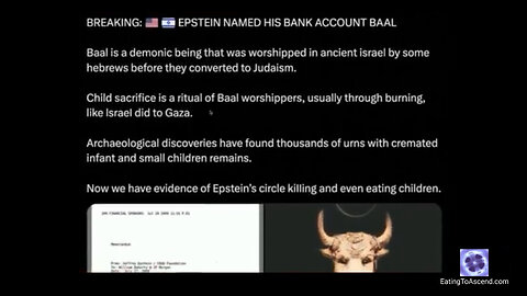 3 MILLION Epstein Files Released Show World Baal Is The Religion Of This World