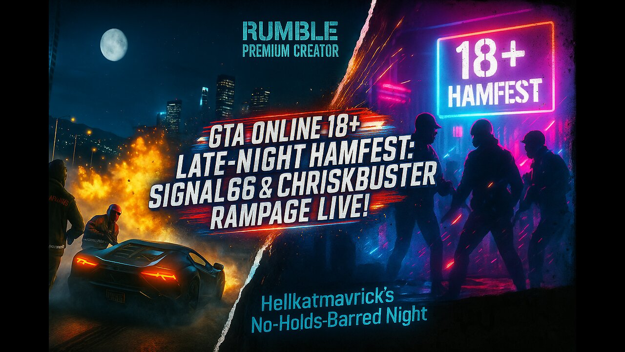 GTA ONLINE 18+ LATE-NIGHT HAMFEST: SIGNAL66 & CHRISKBUSTER RAMPAGE LIVE!