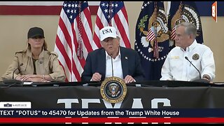 LIVE: President Trump Meets with Flood Victims & Emergency Response Personnel in Kerrville, TX...