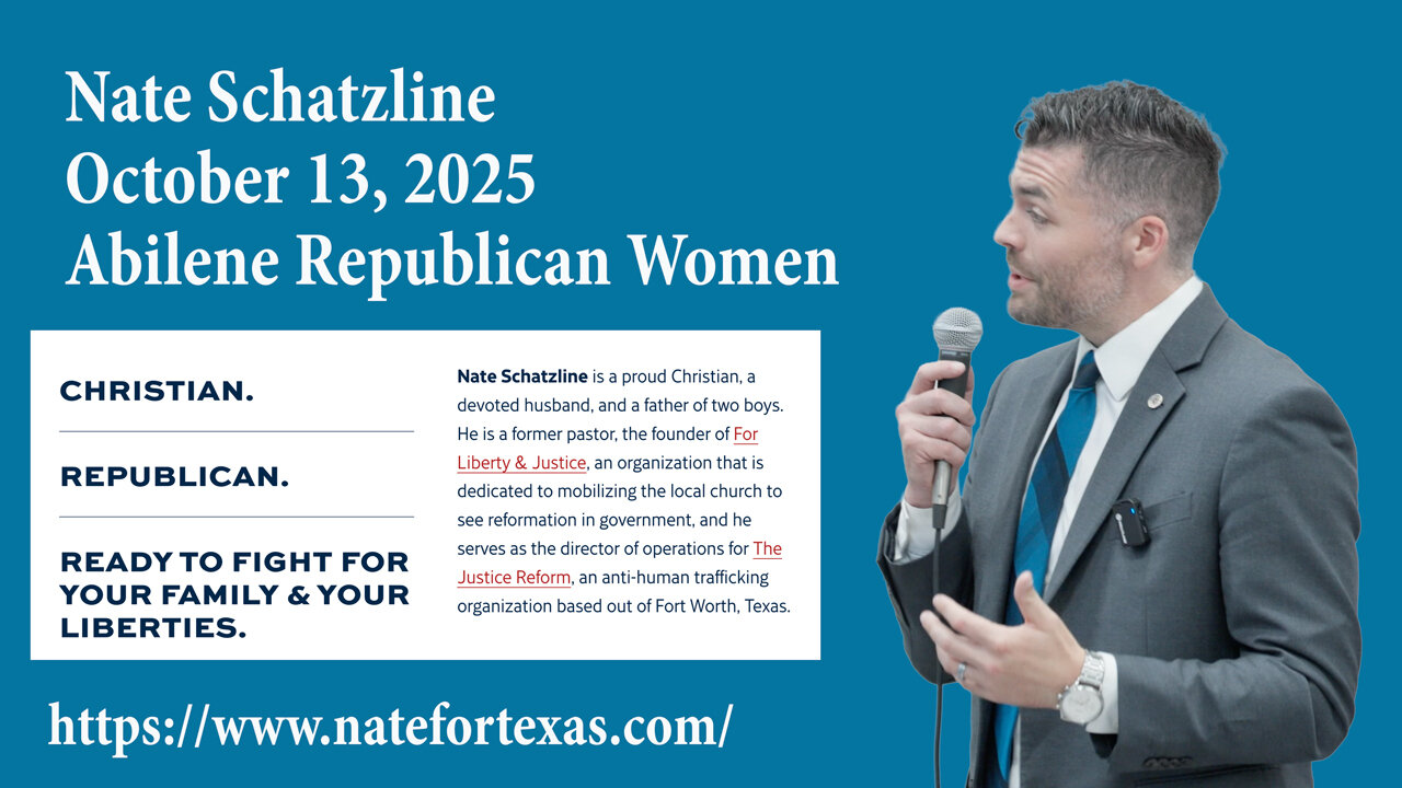 Nate Schatzline - Texas House District 93
