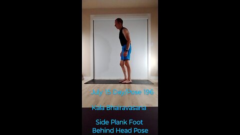 Kala Bhairavasana / Foot Behind Head Side Plank Pose