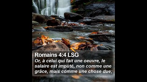 Épitre au Romains Chapitre 4 a 6