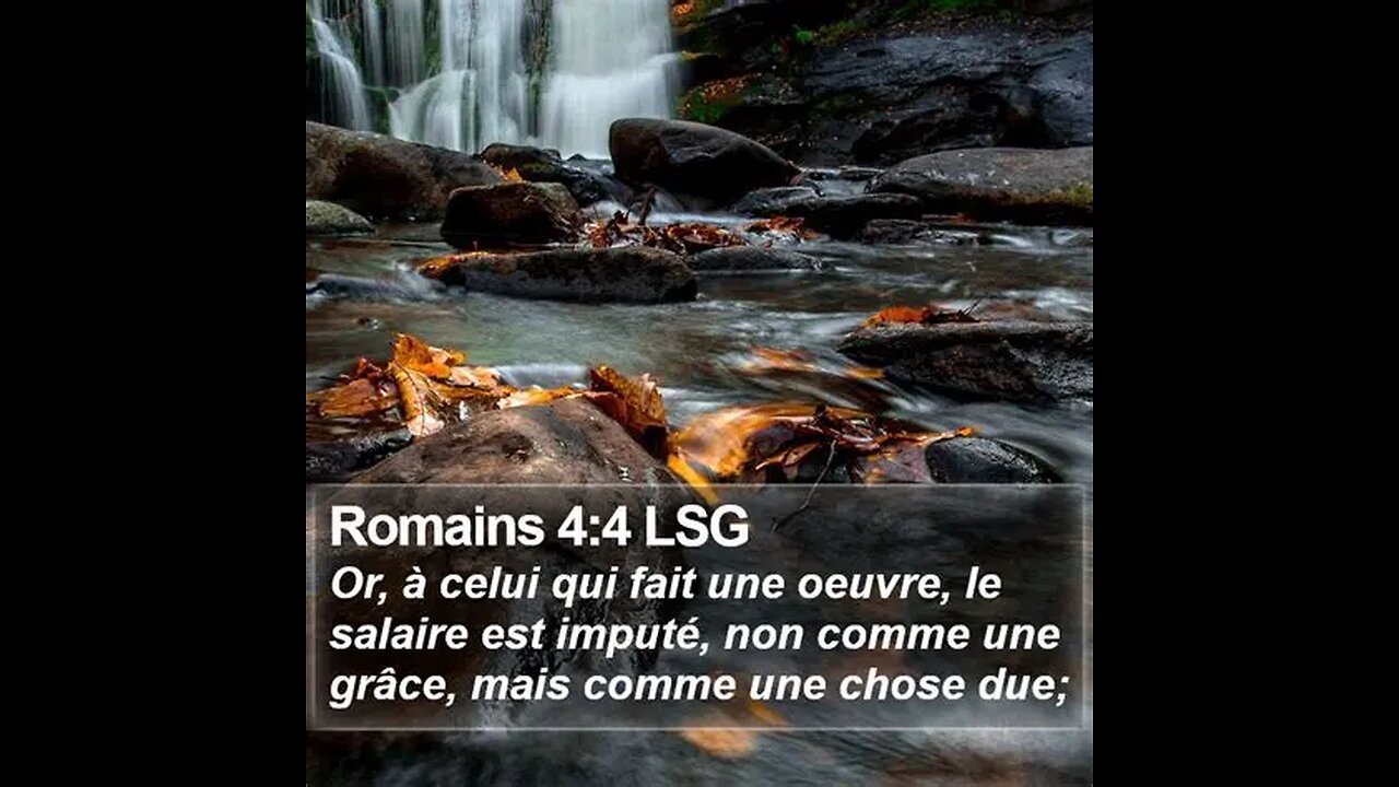 Épitre au Romains Chapitre 4 a 6