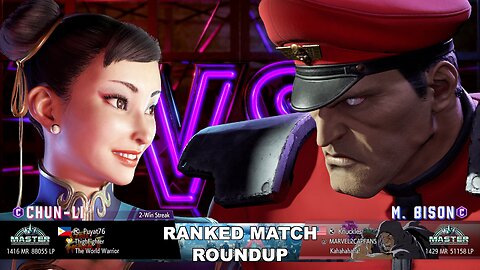 Kuya Kalbo SF6 Ranked Match Roundup. Chun Li Master Rank [Hori Fight Stick]
