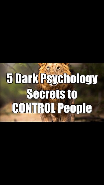 5 Dark Psychology Secrets to CONTROL People