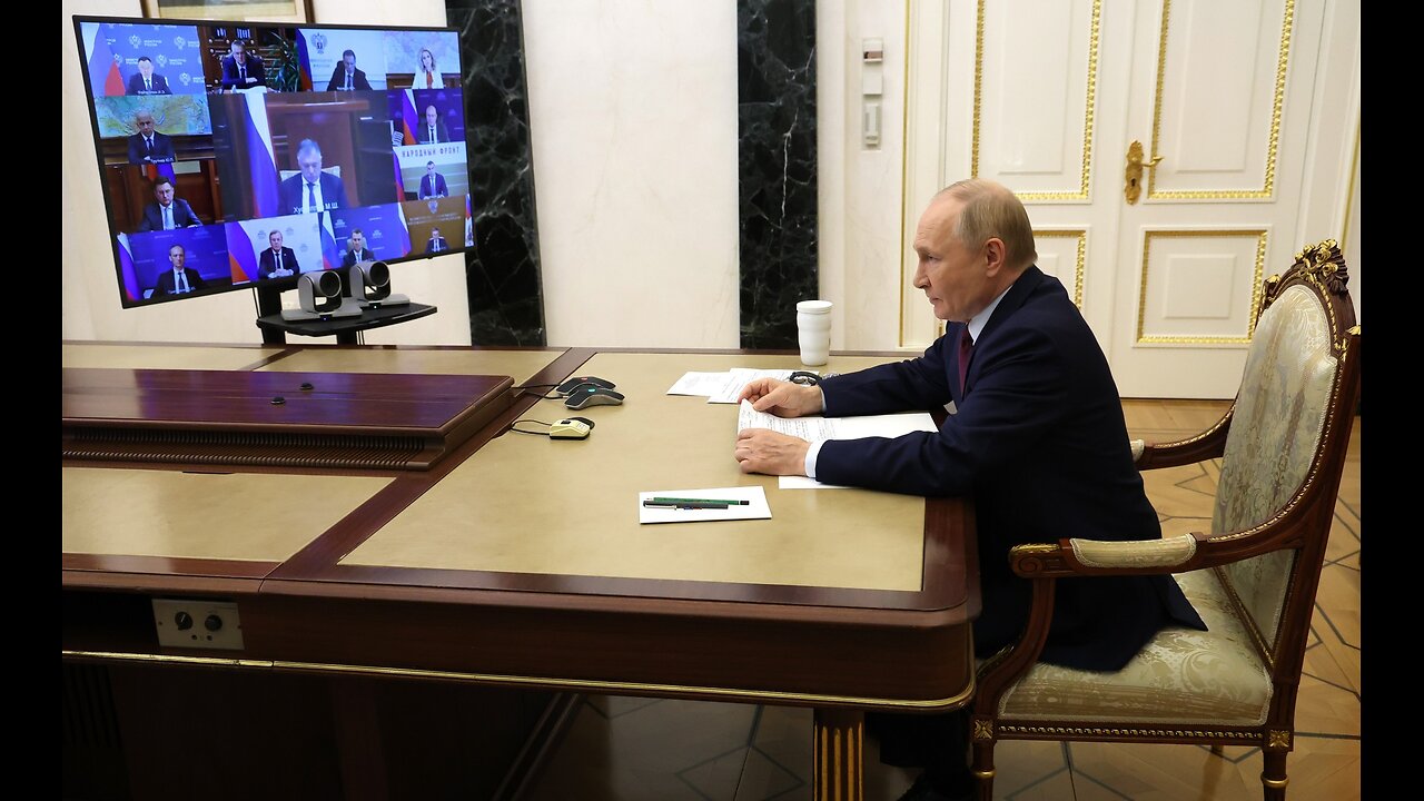 Vladimir Putin-Setkání s členy vlády