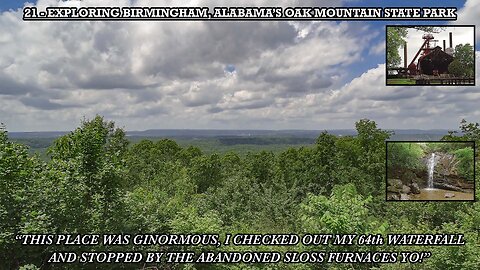 EXPLORING BIRMINGHAM, ALABAMA’S OAK MOUNTAIN STATE PARK