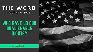 Who gave us our unalienable rights?