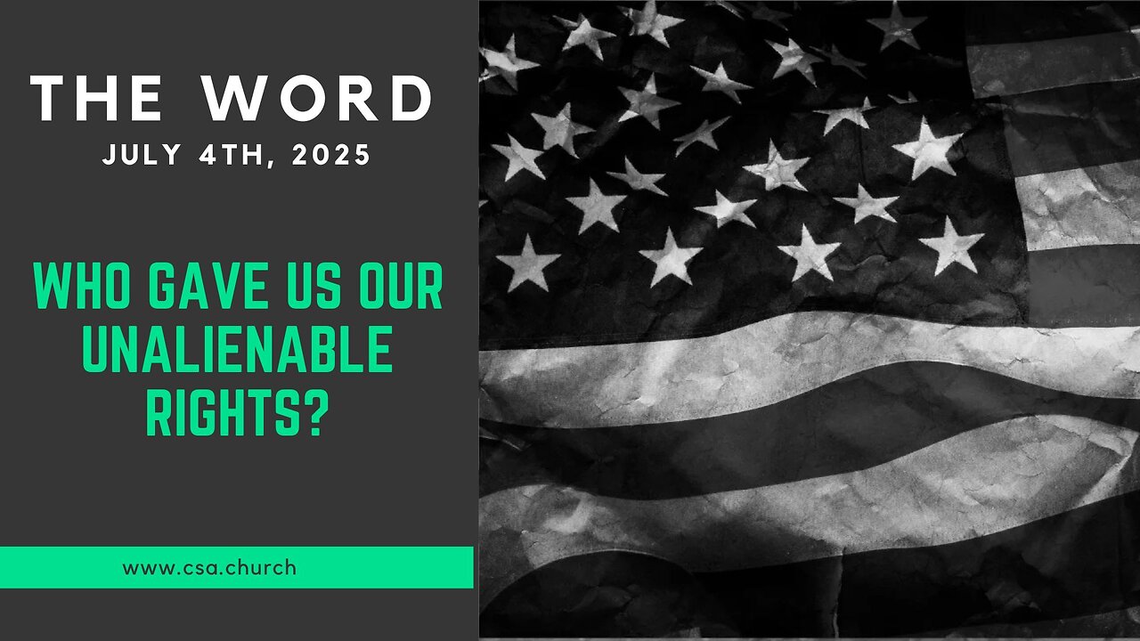 Who gave us our unalienable rights?