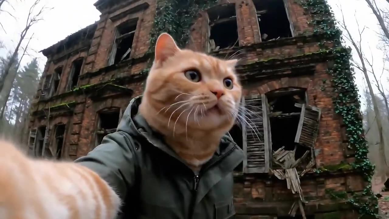 Red Cat Found an Abandoned Mansion in the Woods! Vlog from the Woods Part 2