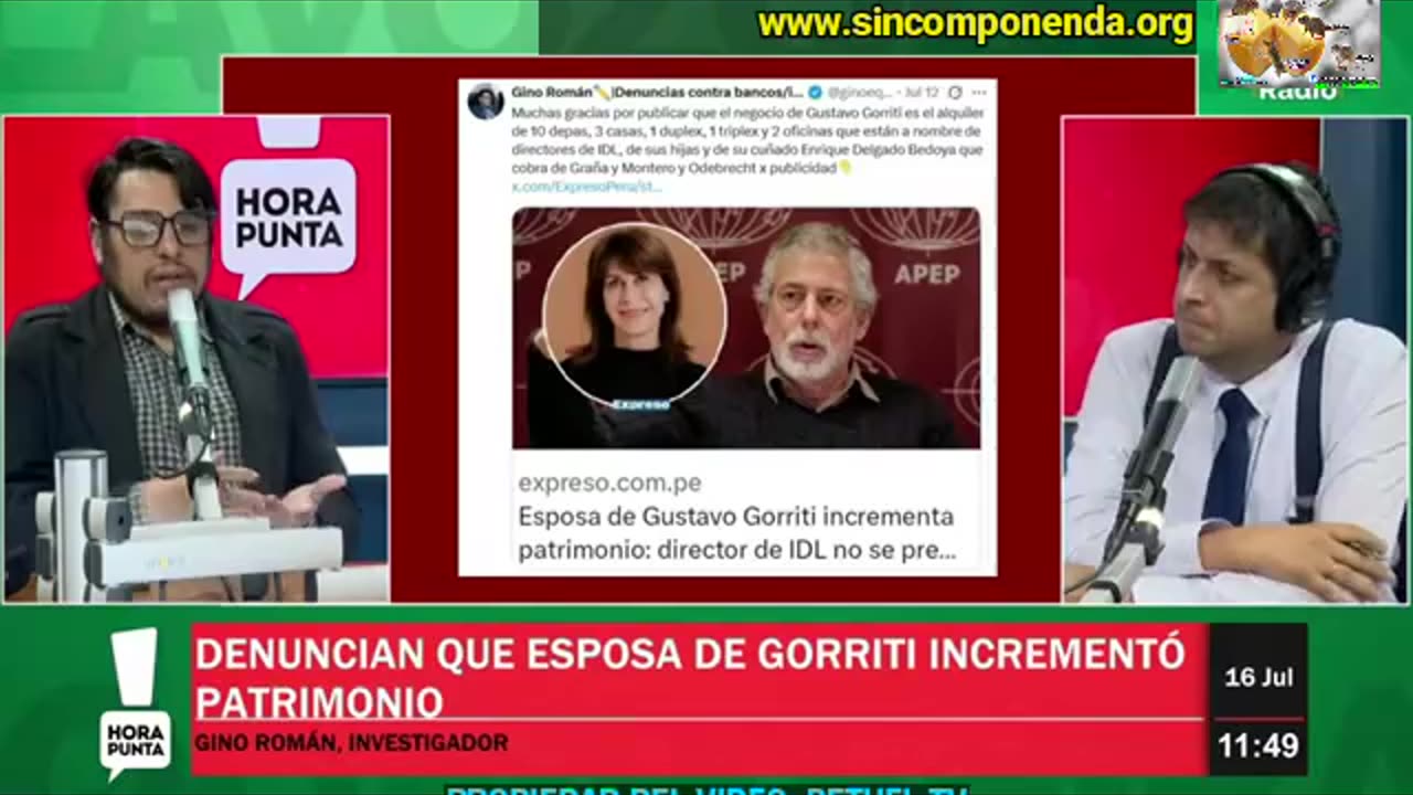 ¡GORRITI CUESTA ABAJO! SE HA ENRIQUECIDO FAMILIARMENTE A TRAVÉS DE IDL