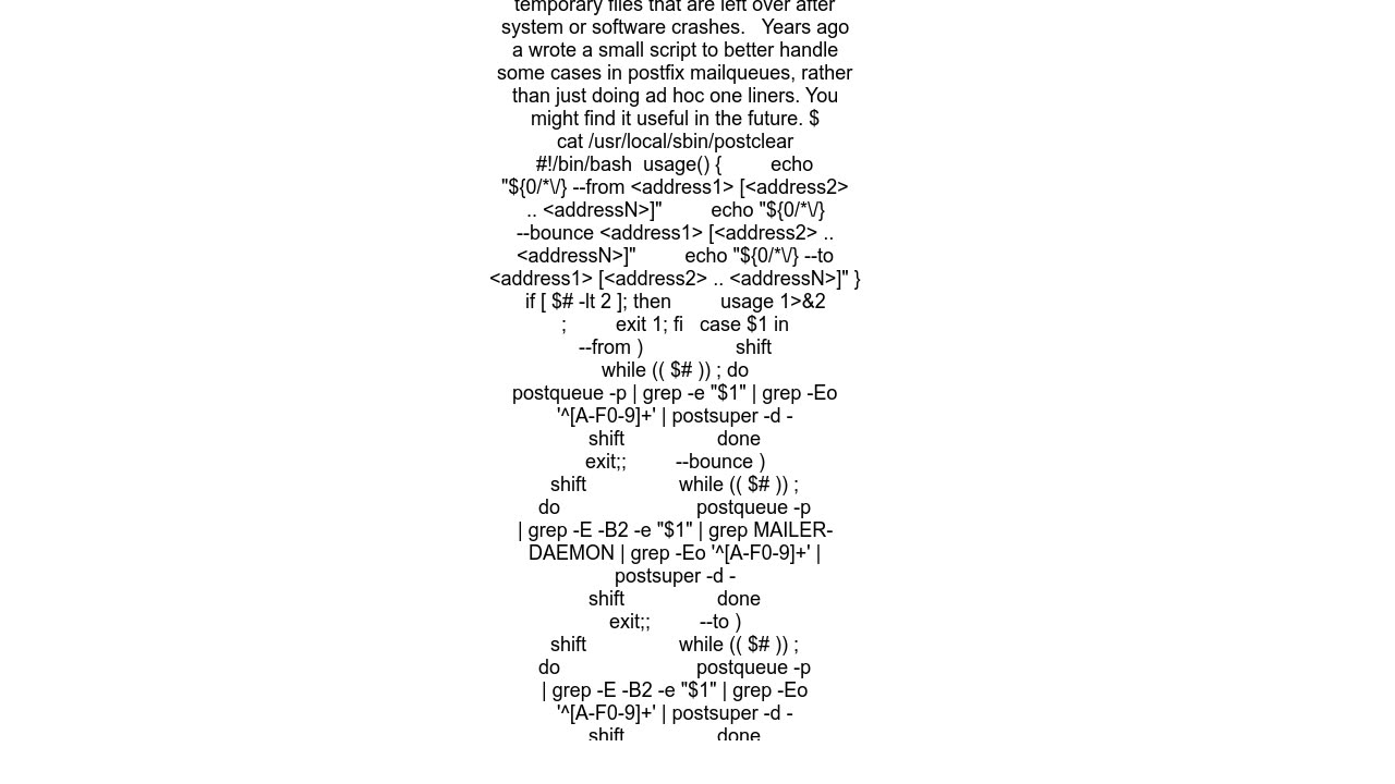 How to ClearReset a Postfix Queue