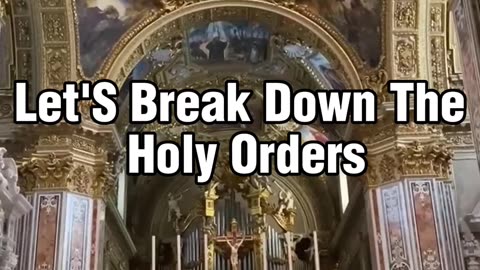 Hierarchy of Holy Orders in the Catholic Church – Explained Simply