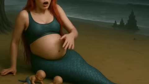 Cartoon mermaid
