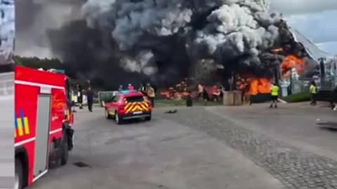 BELGIUM - entire 'Tomorrowland' stage burns down one day before music festival