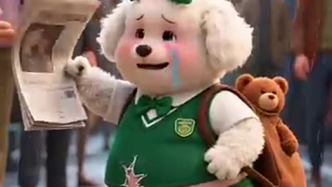 How cute the dog that likes Labubu is! #ai #cute #funny #dog #ai #pets #funny